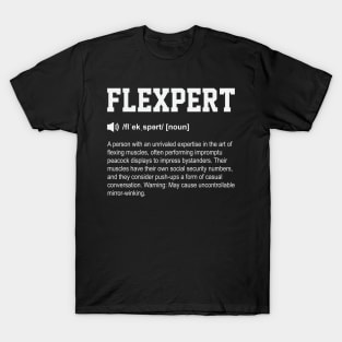 Flexpert Funny Dictionary Gym Meaning T-Shirt